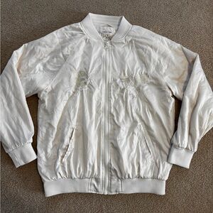 Silence + Noise Off White Bomber Jacket